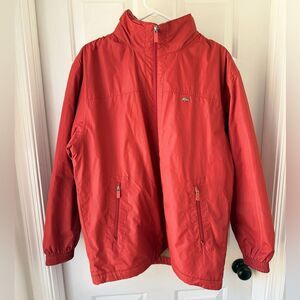 Lacoste Men’s orange fleece lined coat size XL (48/2)